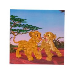 Rainbow Loom Crystal Card Kit Disney Simba And Nala 18X18Cm